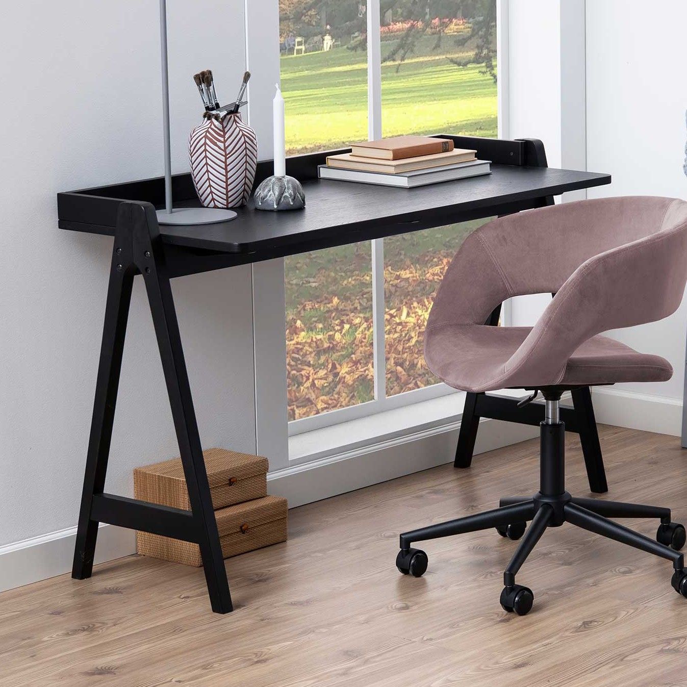Bureau Milau 127cm - noir
