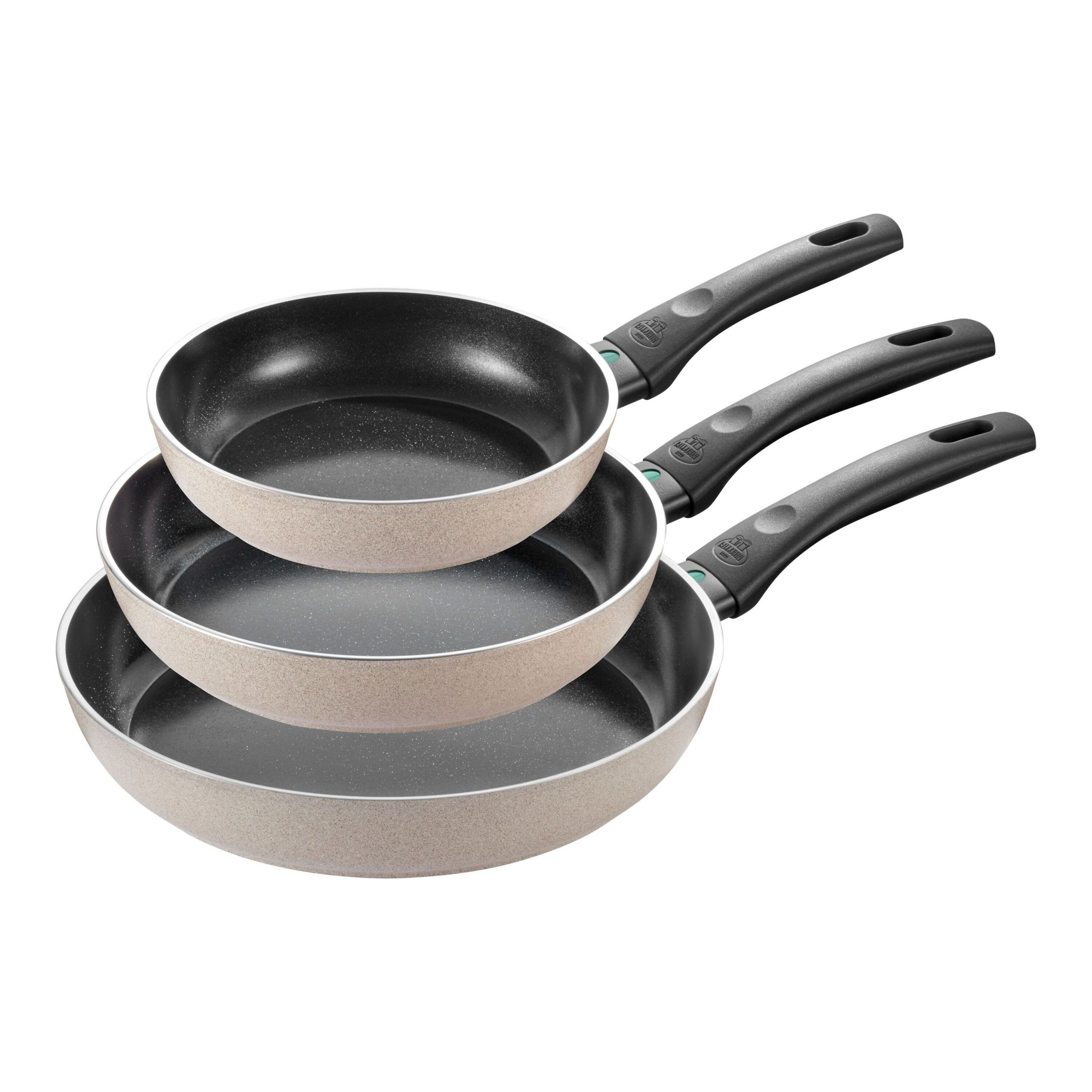 Set de poêles, 3-pcs. /20/24/28 cm, beige, Aluminium