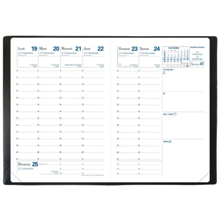 Recharge pour agenda Semainier de poche 2026 - Randonnée - 90 x 125 mm QUO VADIS