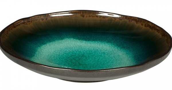 Assiette en grès Iris creuse Ø 23.2 cm In Situ (x 6)