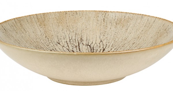 Assiette porcelaine Siroko à dessert forme wok Ø 21 cm 80 cl (x 6)