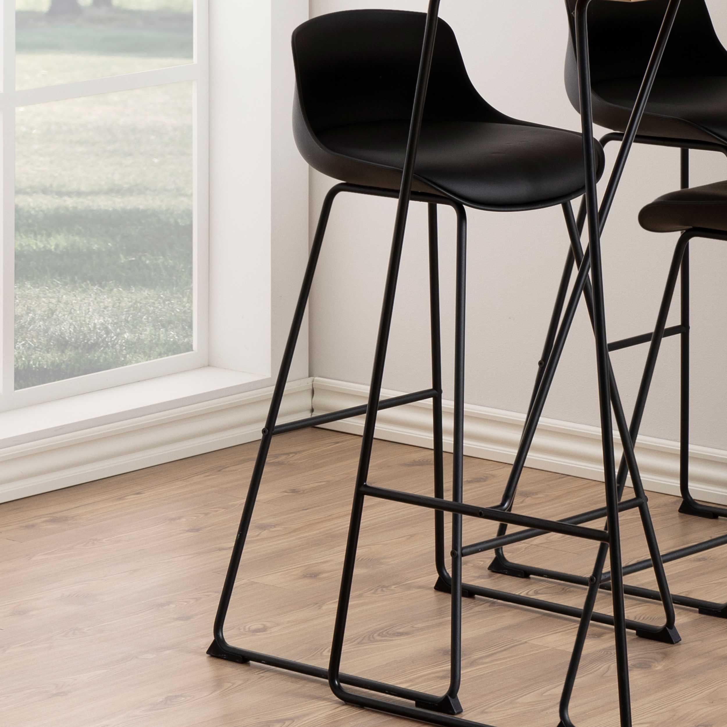 Tabouret de bar Tippi - noir