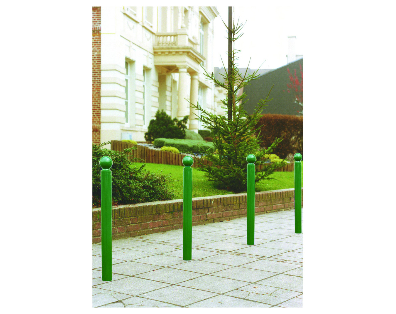 10 poteaux Boule acier