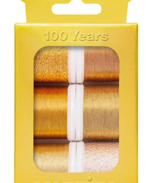 Boîte de fils à broder anniversaire Metallic 40 MADEIRA (6 bobines x 200 m)