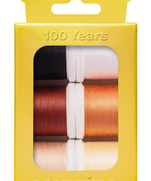 Boîte de fils à broder anniversaire Cotona 30 MADEIRA (6 bobines x 200 m)