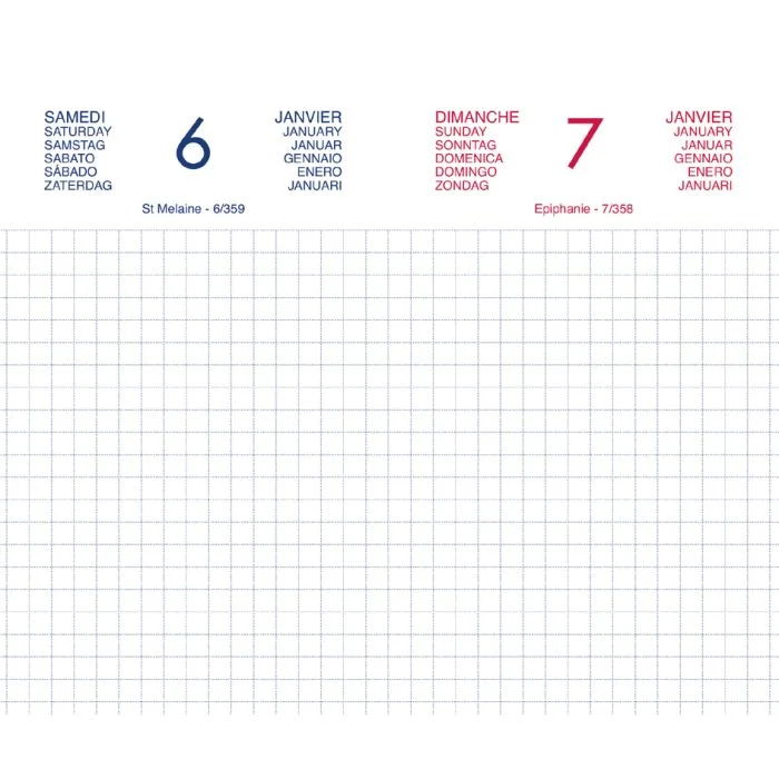 Agenda de Chantier 2026 - Journalier - 90 x 150 mm LECAS