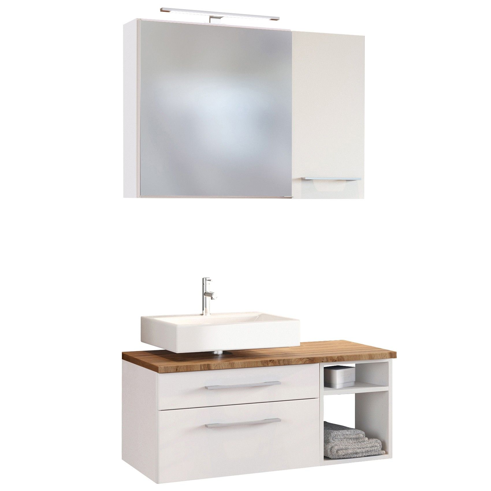 Ensemble salle de bains Dasa 6 gauche - blanc