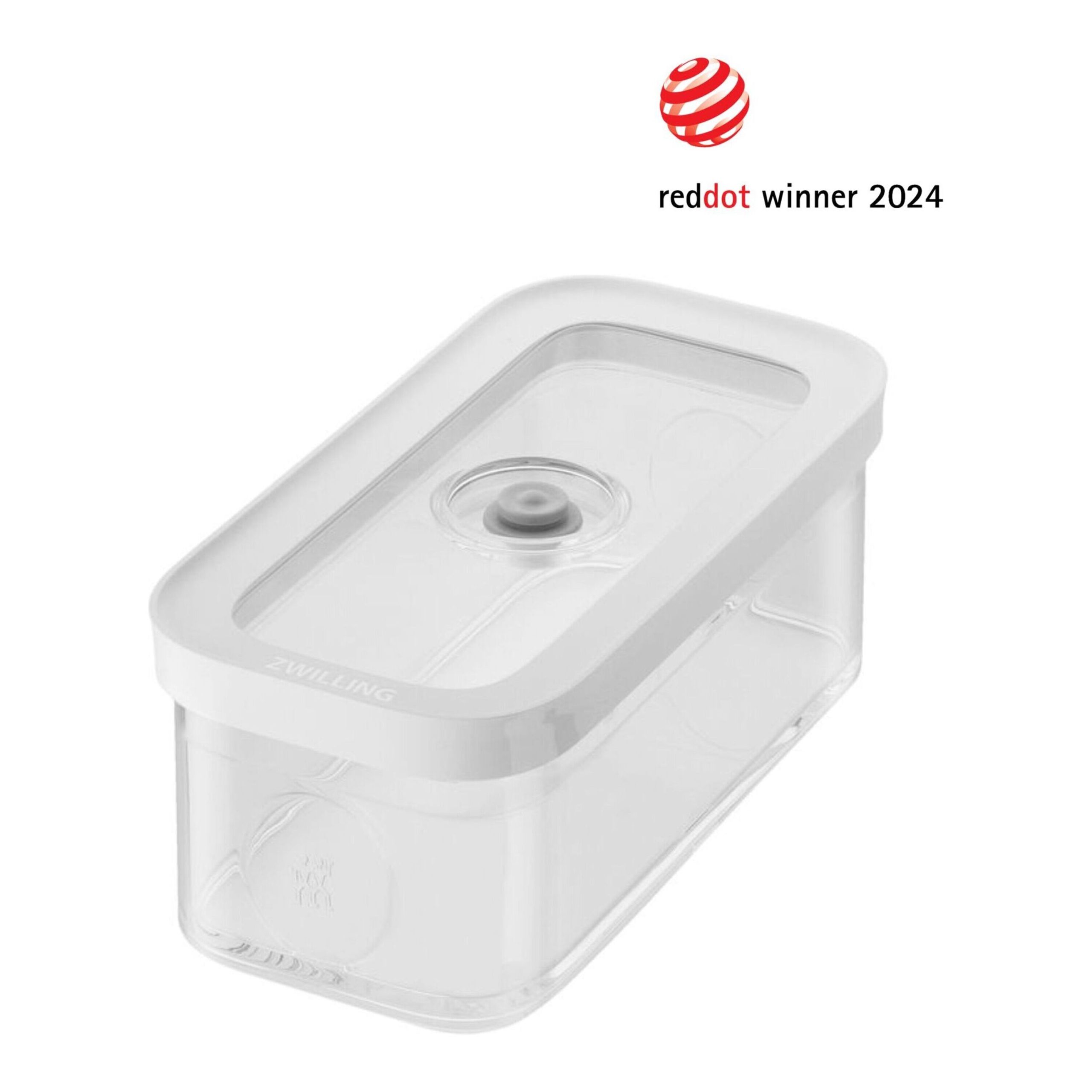 Boîte CUBE M / 21 cm, transparent-blanc