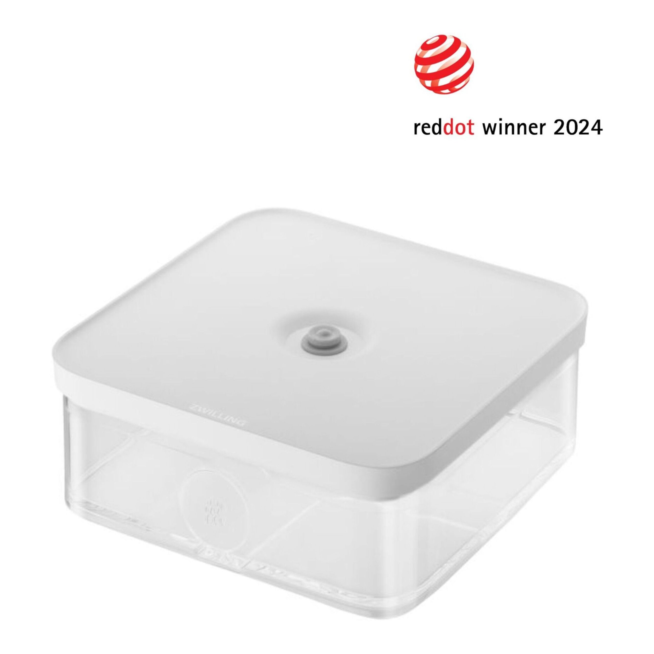 Boîte CUBE L / 21 cm, transparent-blanc