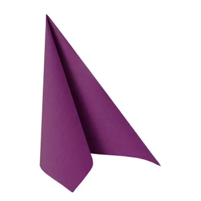 Serviettes en papier - Lilas - 400 x 400 mm PAPSTAR ROYAL Collection Lot de 50