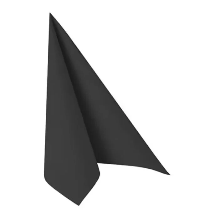 Serviettes en papier - Noir - 400 x 400 mm PAPSTAR ROYAL Collection Lot de 50