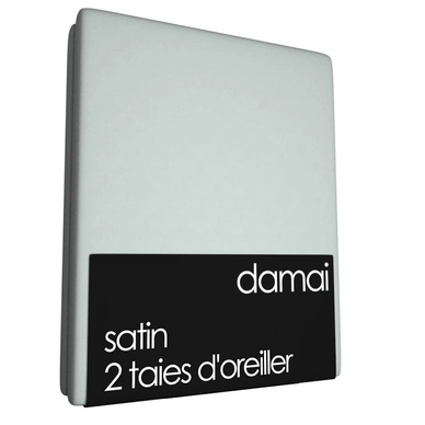 2 Taies d'Oreiller Damai Brouillard (Satin)