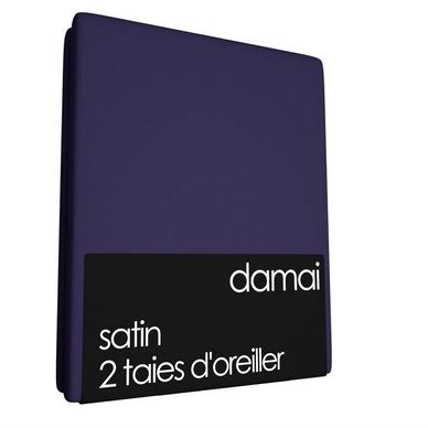 2 Taies d'Oreiller Damai Indigo (Satin)