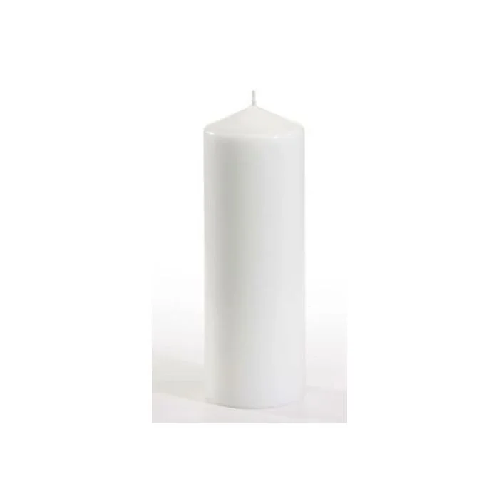 Bougie cylindrique - Blanc 20 cm STARPAK