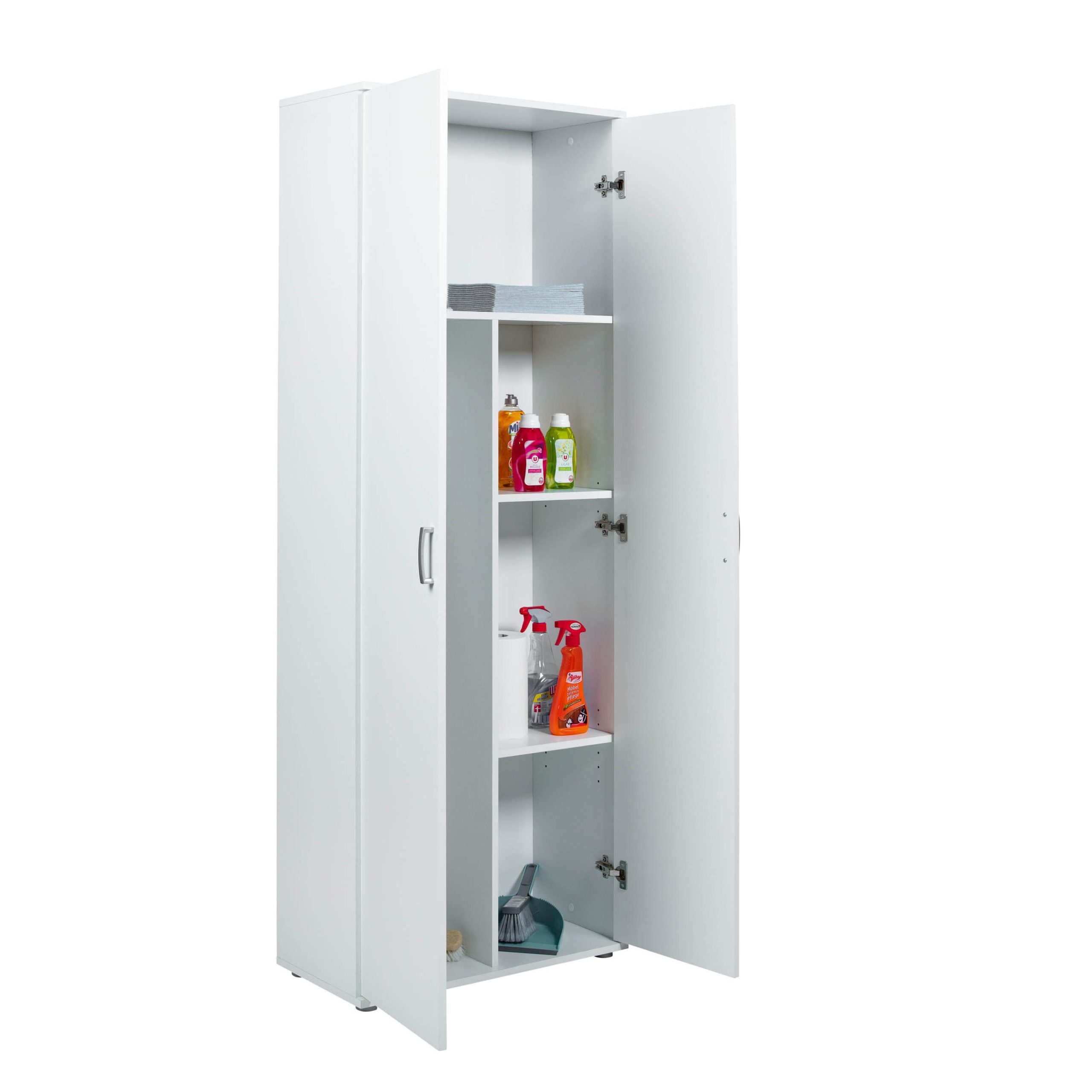 Armoire de rangement Vetra 70cm 2 portes - blanc