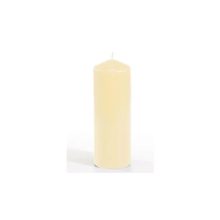 Bougie cylindrique - Crème 16,5 cm PAP STAR