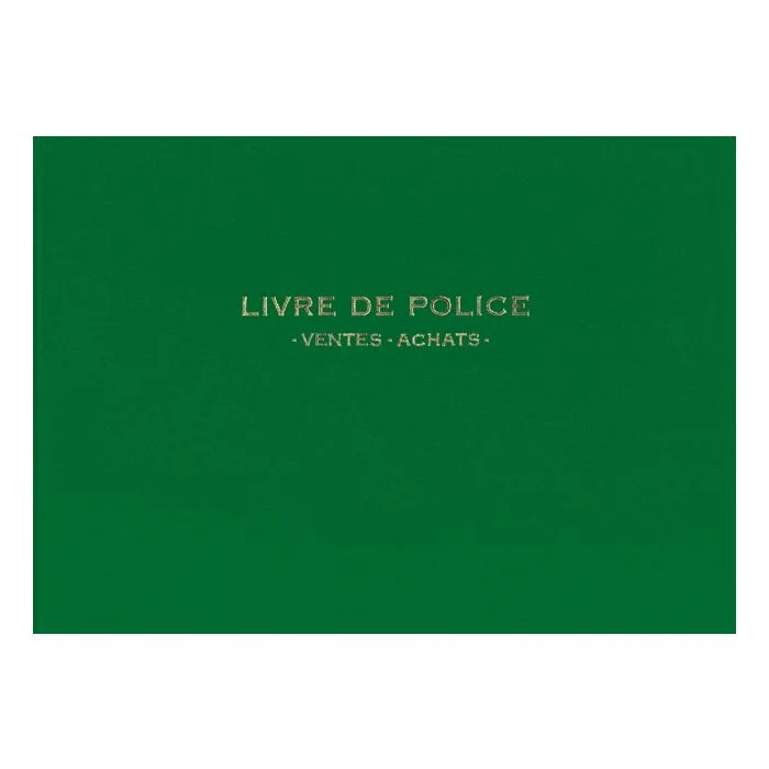 Livre de police - Registre Achats/Ventes Or et Argent ELVE