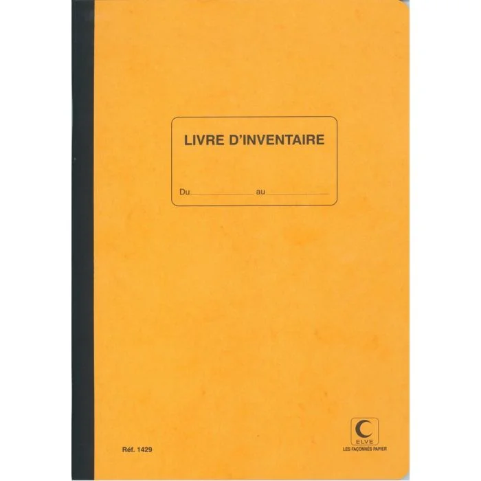 Registre Livre d'inventaire - 297 x 210 mm ELVE