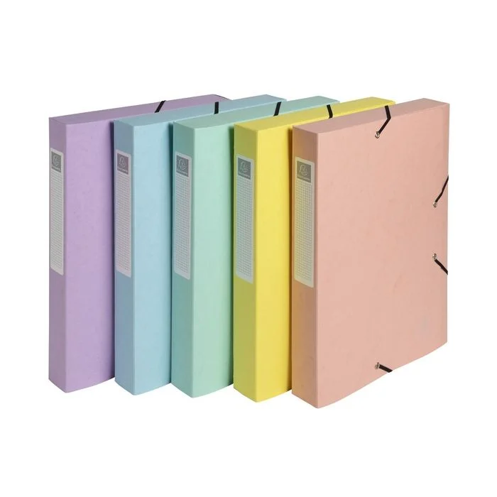 Boîte de classement Cartobox - Dos 40 mm - Assortiment EXACOMPTA Aquarel