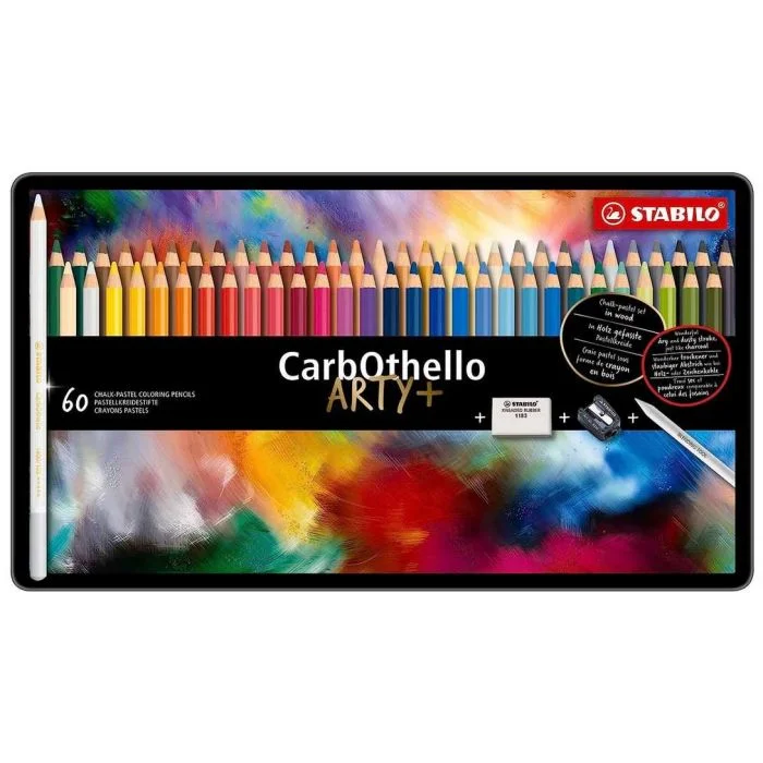 Crayons pastel - Assortiment 60 couleurs STABILO CarbOthello ARTY+