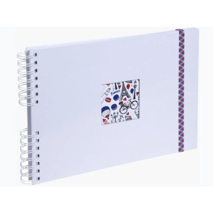 Album photos à spirales - 320 x 220 mm - Blanc EXACOMPTA French'Class