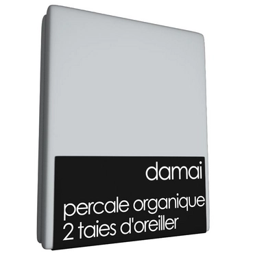 2 Taies d'Oreiller Damai Glacier (Percale Organique)