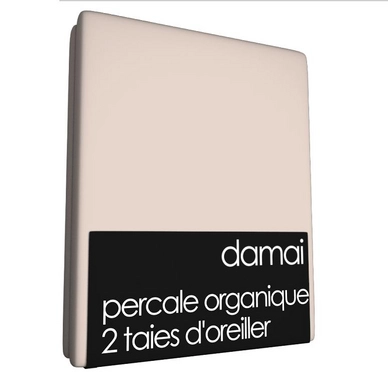 2 Taies d'Oreiller Damai Poussière (Percale Organique)