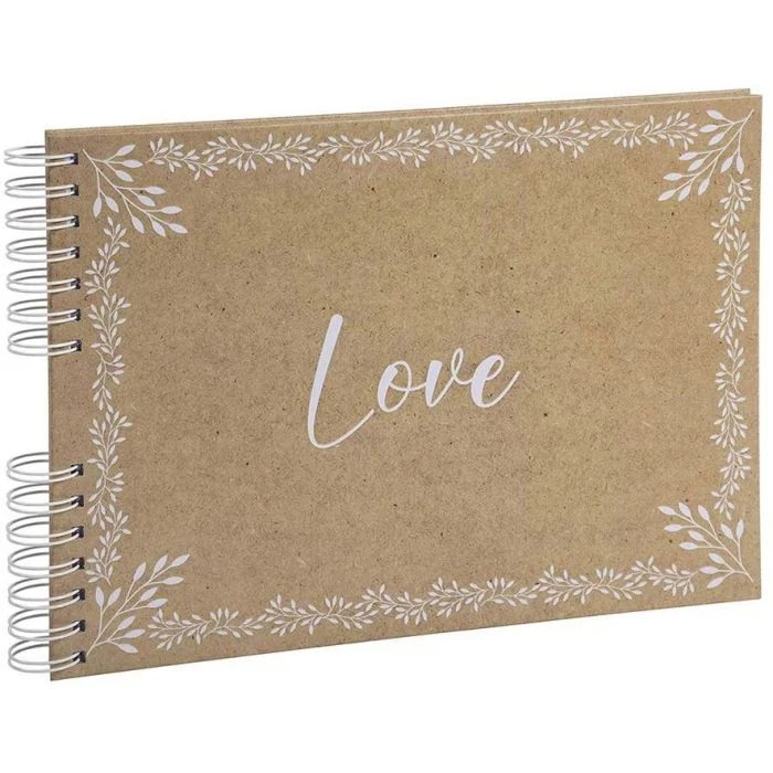 Album photos à spirales - 320 x 220 mm EXACOMPTA Kraft Love