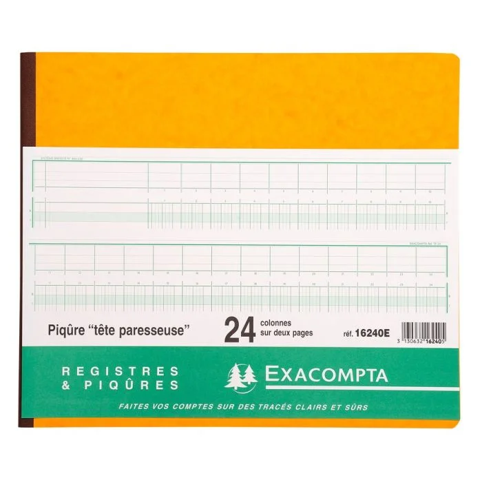 EXACOMPTA Registre 24 colonnes - 270 x 320 mm