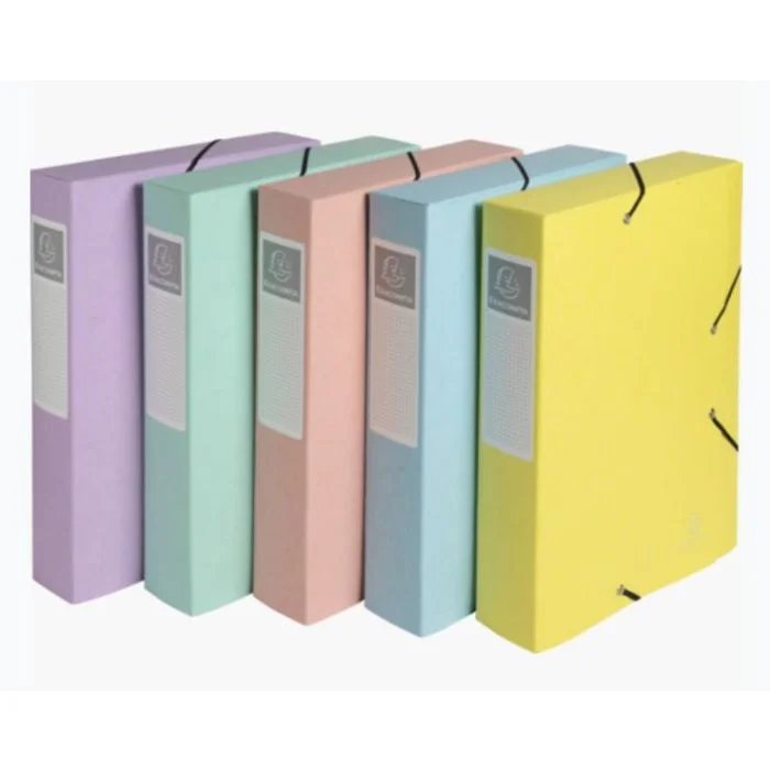 Boîte de classement Cartobox - Dos 60 mm - Assortiment EXACOMPTA Aquarel
