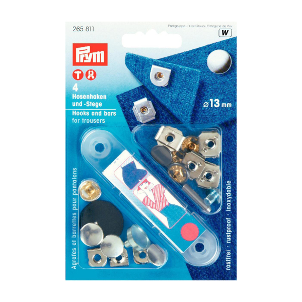 Agrafe & barrette pantalon 13mm