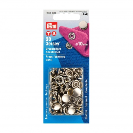 Recharge boutons pression Jersey Calotte 10mm