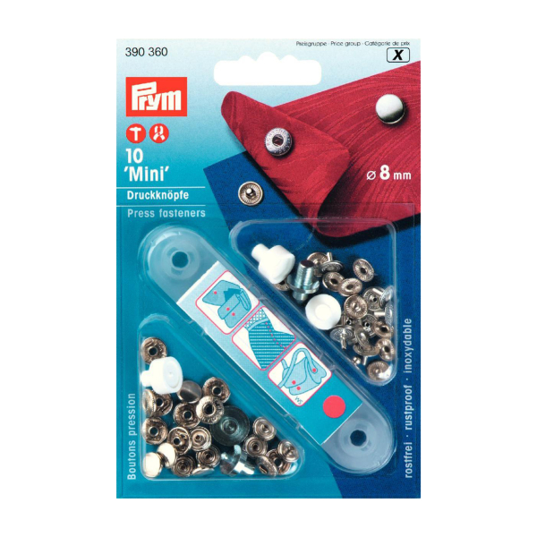 Boutons pression Mini 8mm + Outil