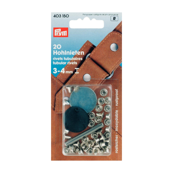 Rivet tubulaire pour épaisseur 3-4mm