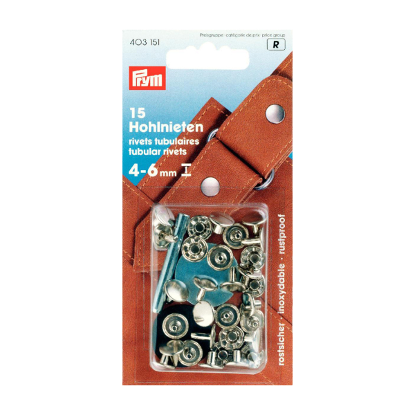 Rivet tubulaire pour épaisseur 4-6mm