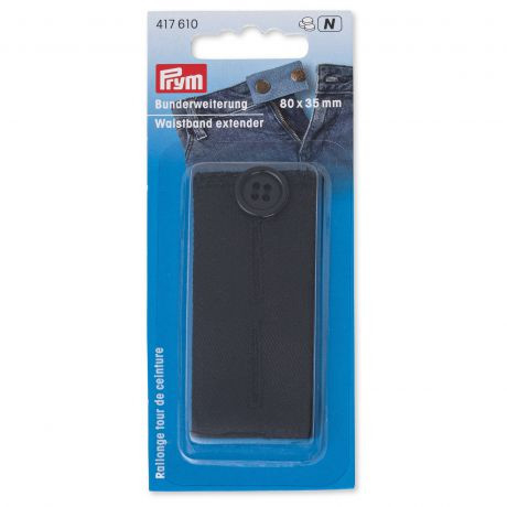 Rallonge ceinture noir 80 x 35 mm