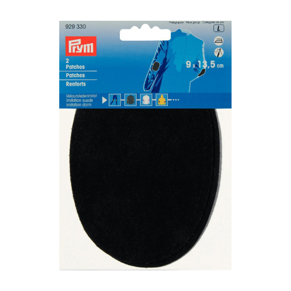 Coudes imitation daim Thermocollant 9 x 13,5cm