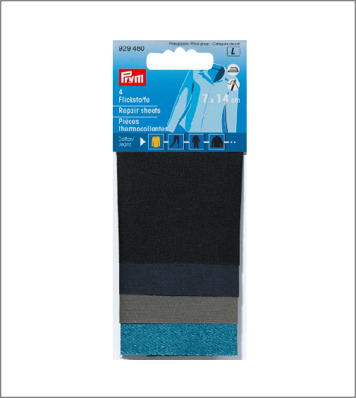 Renforts assortis thermocollants 7 x 14cm