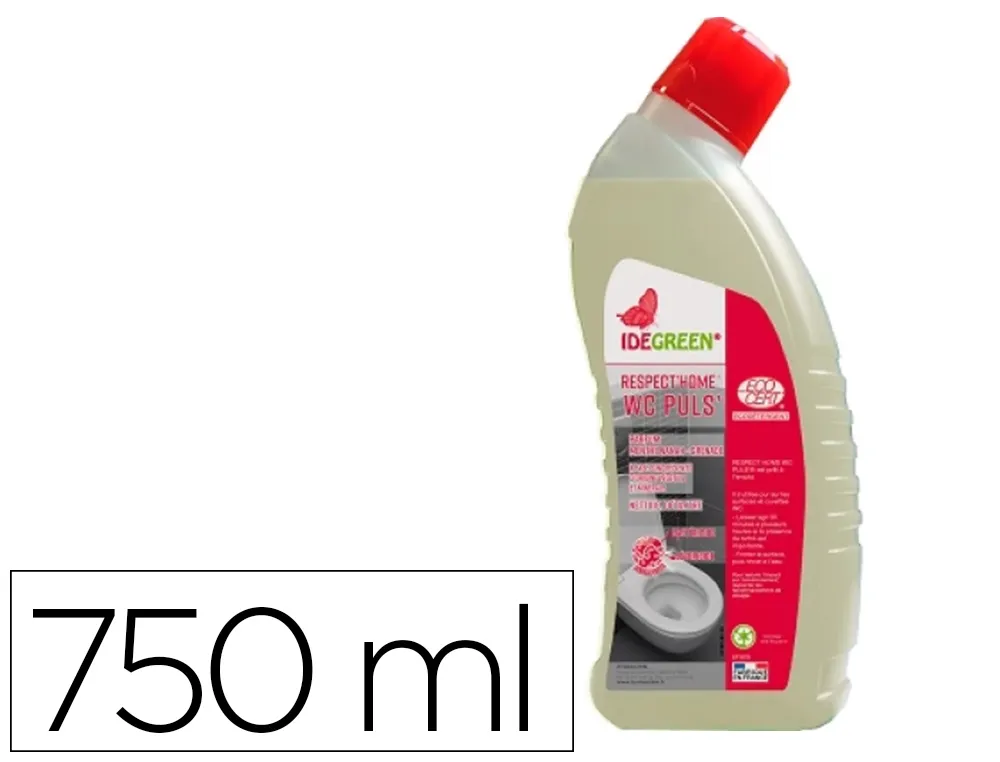 Gel codlis wc nettoyant detartrant desinfectant parfum menthe et grenade flacon 750ml