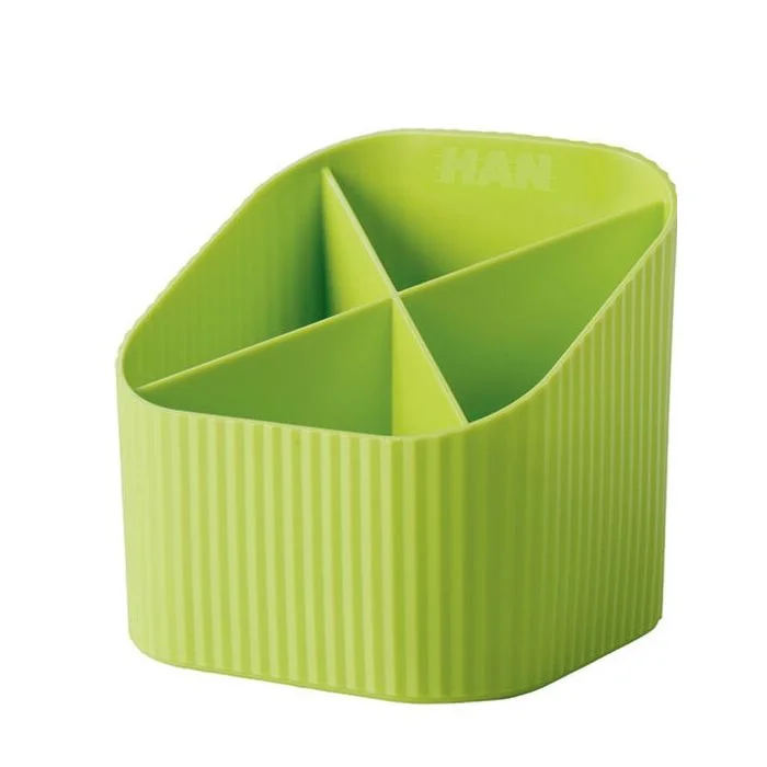 Pot à crayons 4 compartiments - Vert citron HAN Re-X-LOOP
