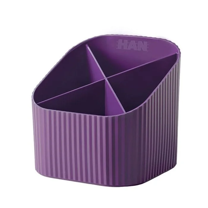 Pot à crayons 4 compartiments - Violet HAN Re-X-LOOP