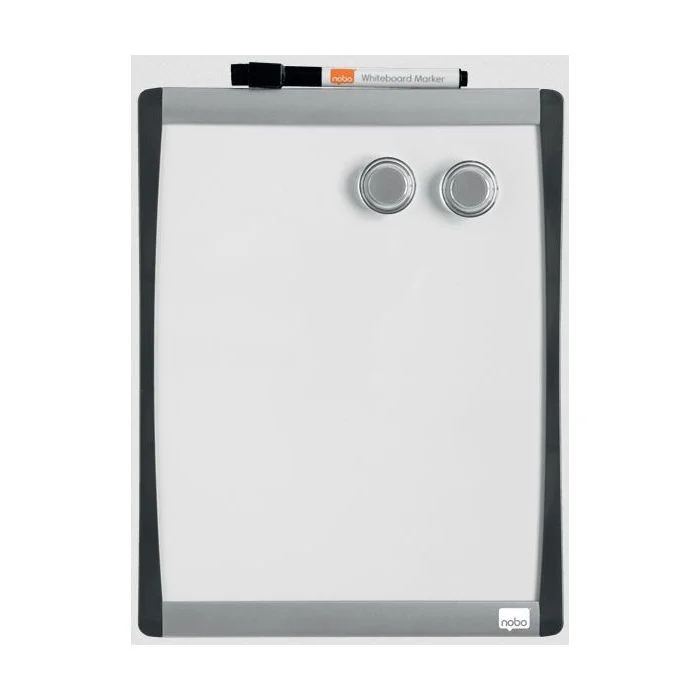 Tableau blanc magnétique avec cadre incurvé - 215 x 280 mm NOBO