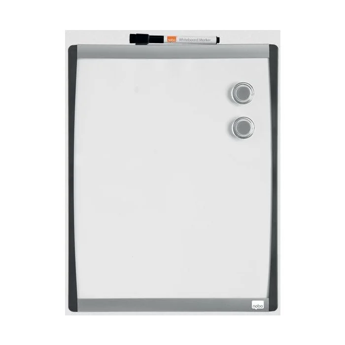 Tableau blanc magnétique avec cadre incurvé - 280 x 335 mm NOBO