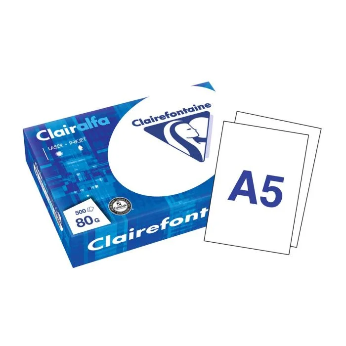 Ramette de 500 feuilles A5 210 x 148 mm - Extra blanc CLAIREFONTAINE