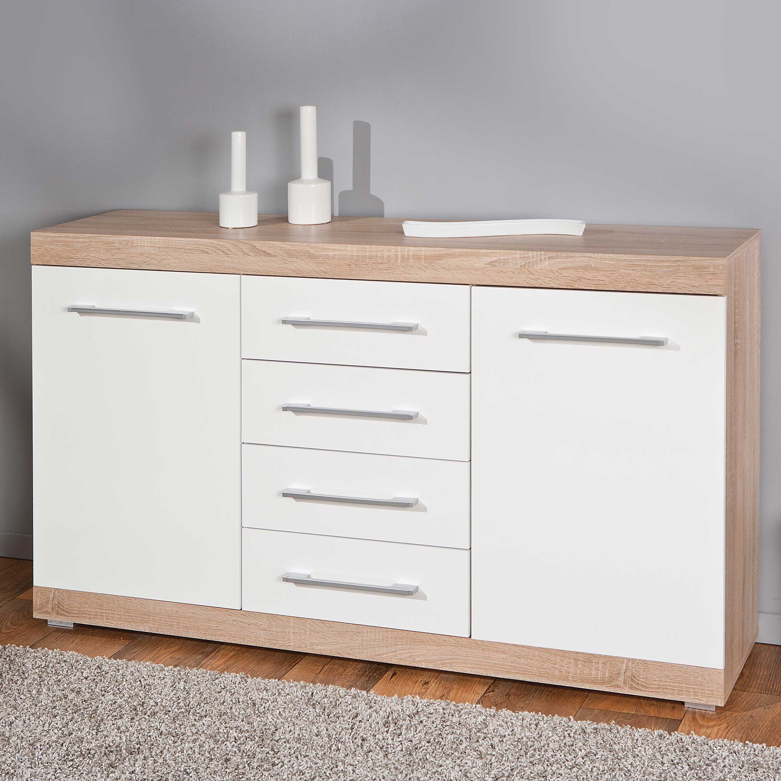 Bahut Lublin à 2 portes et 4 tiroirs