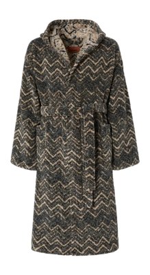 Peignoir Missoni Unisexe Azul Hooded Brown Multicolor