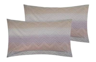 Taie d'Oreiller Missoni Marea Multicolore Coton (Lot de 2)