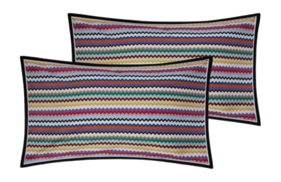 Taie d'Oreiller Missoni Valparaiso Multicolore Coton (Lot de 2)