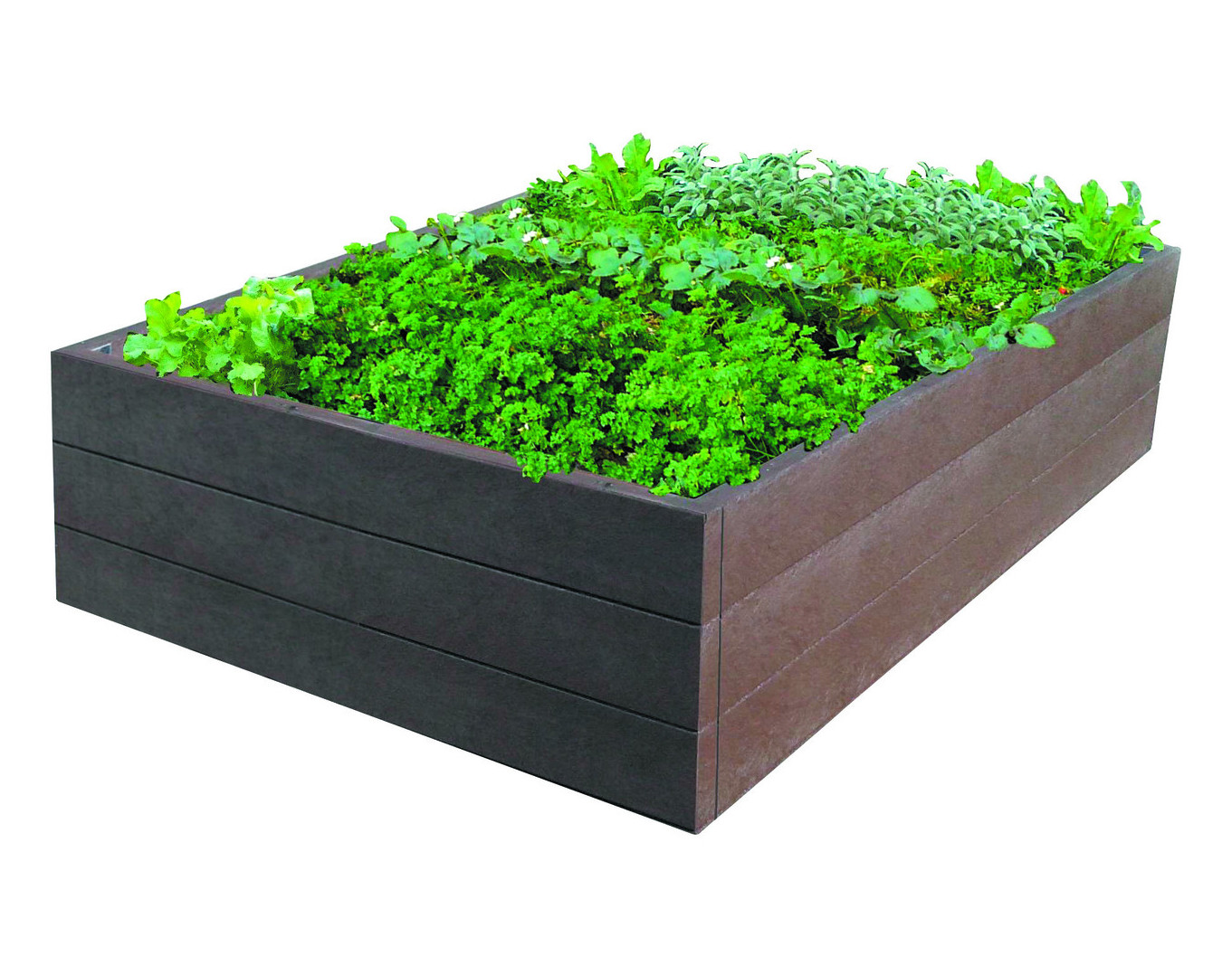 2 minis jardins plastique recyclé