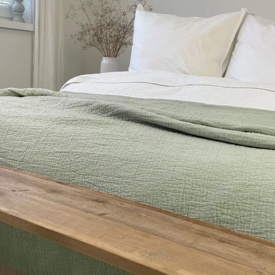 Couvre-Lit Town&Country Denver Green Coton